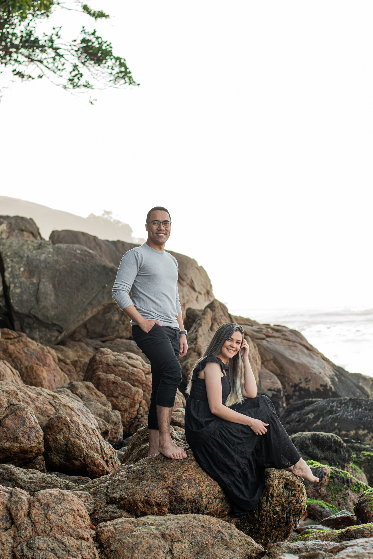 ensaio de casal nas pedras 