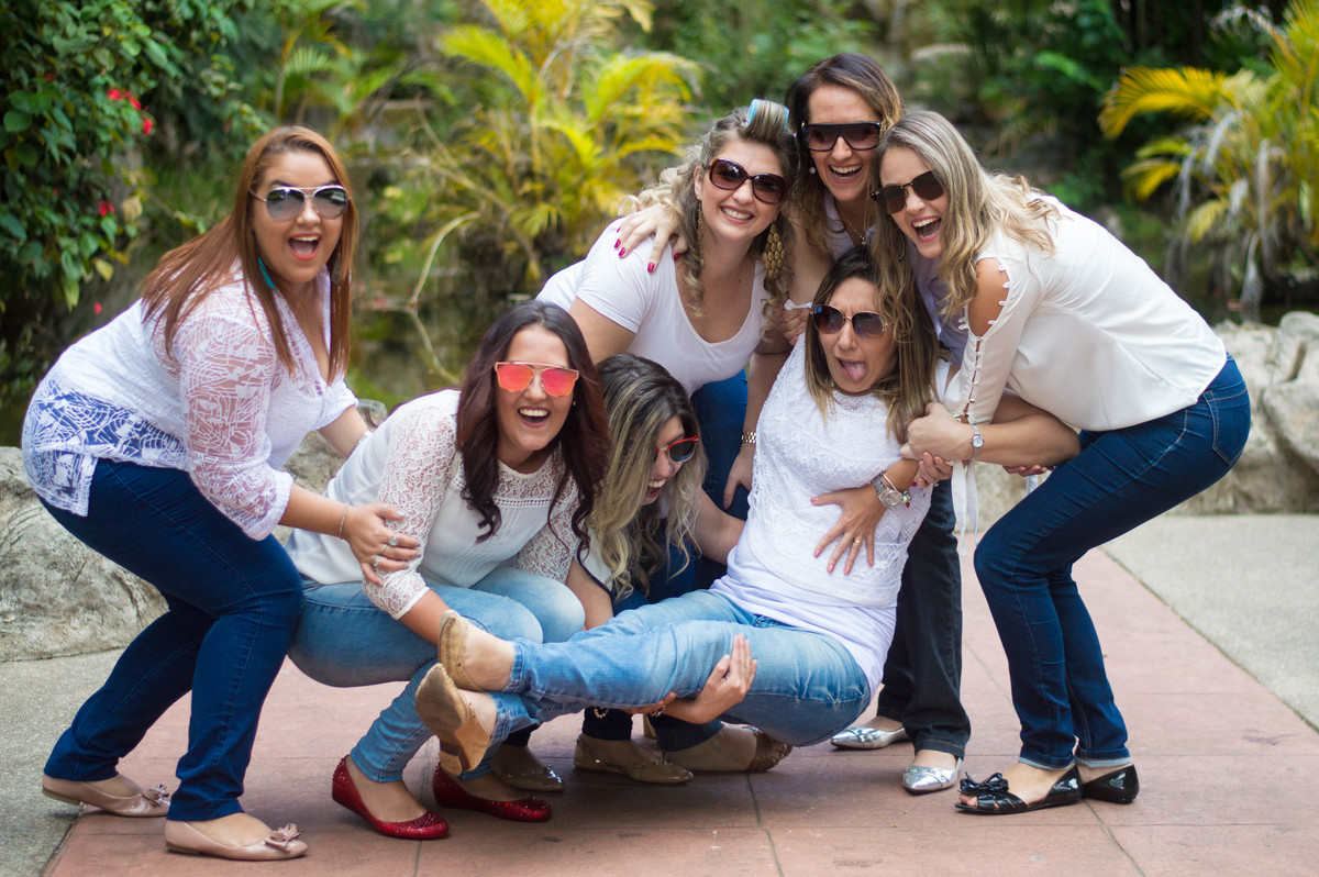 ensaio de gestante com as amigas 