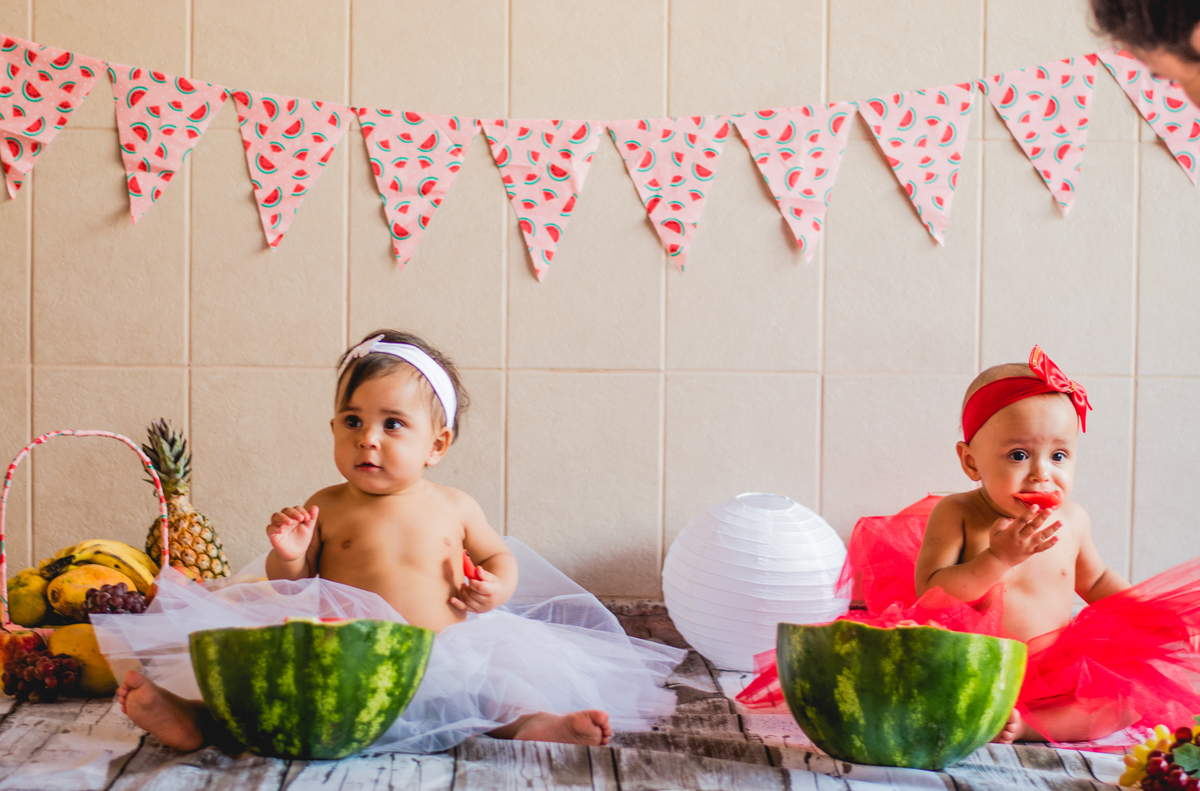 smash the fruit de gêmeas