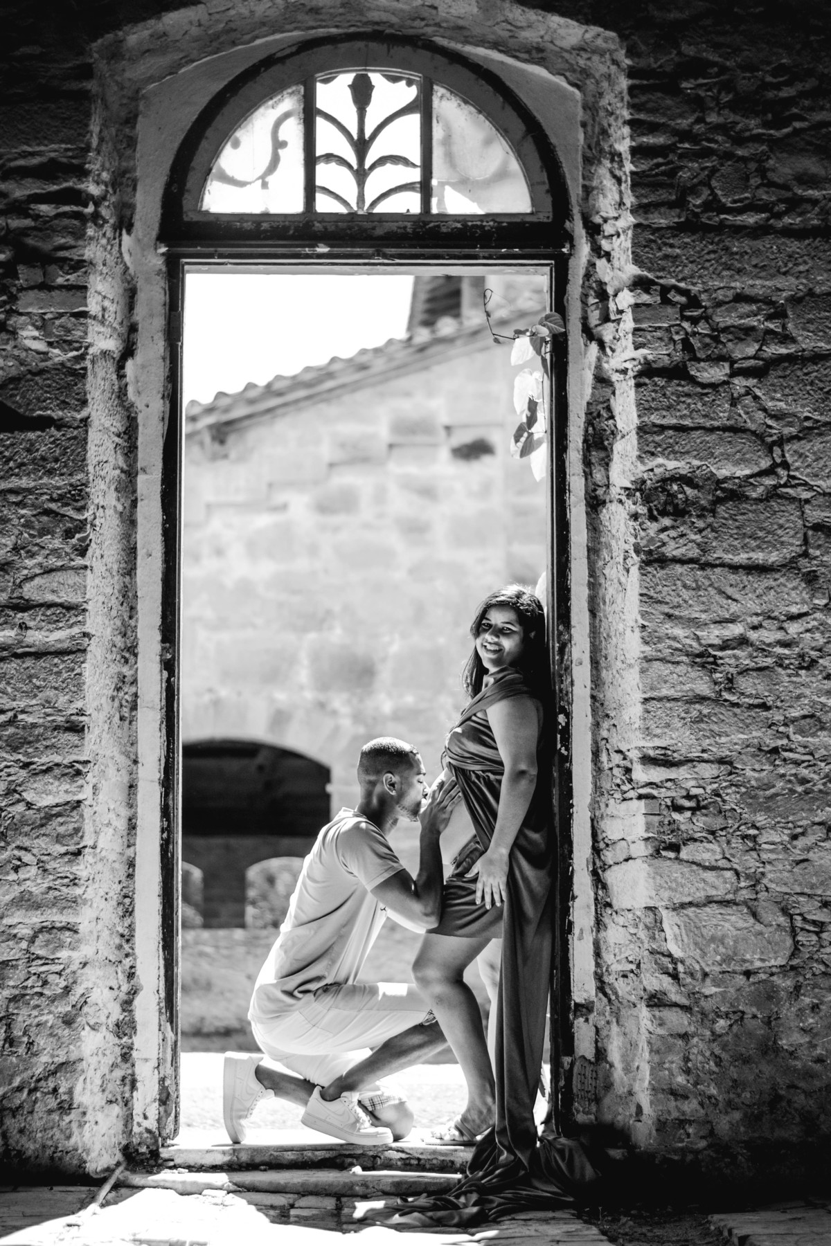 foto de gestante na fazenda