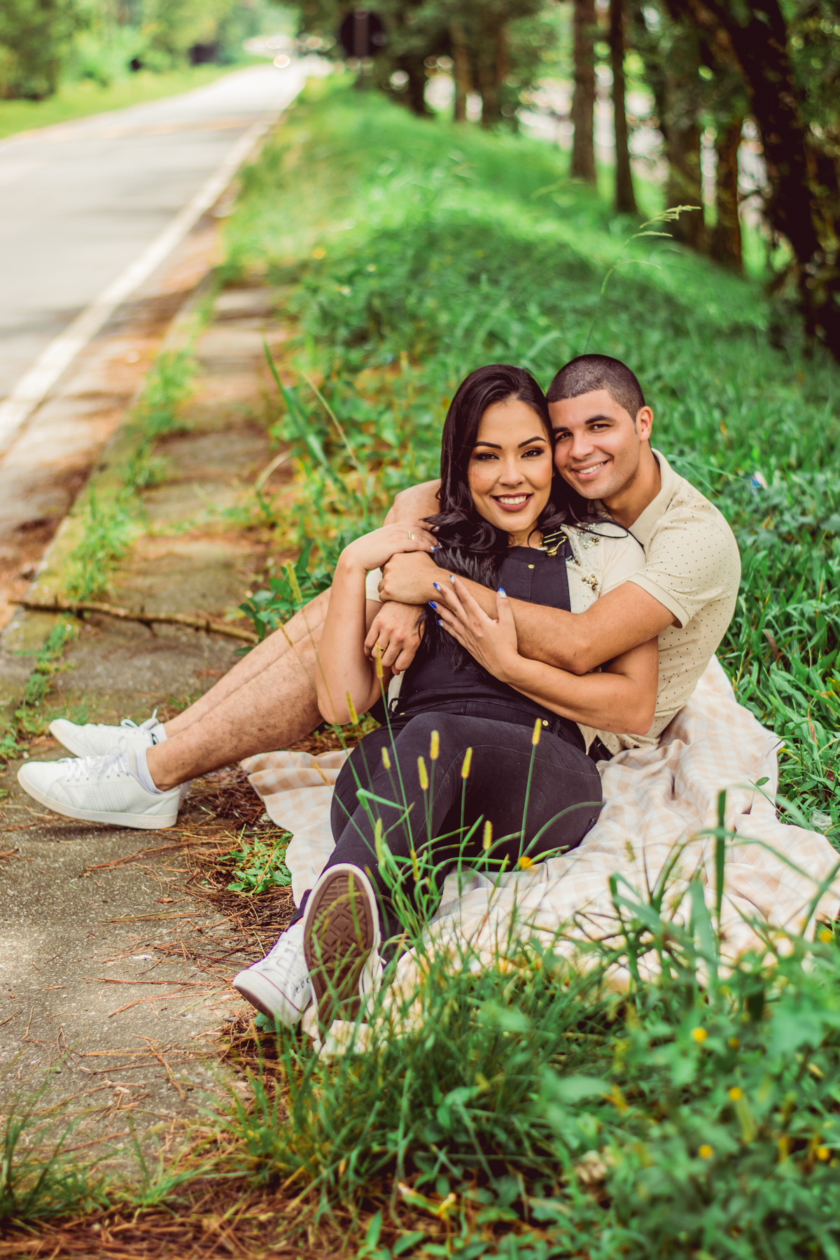 ensaio de casal no mato 
