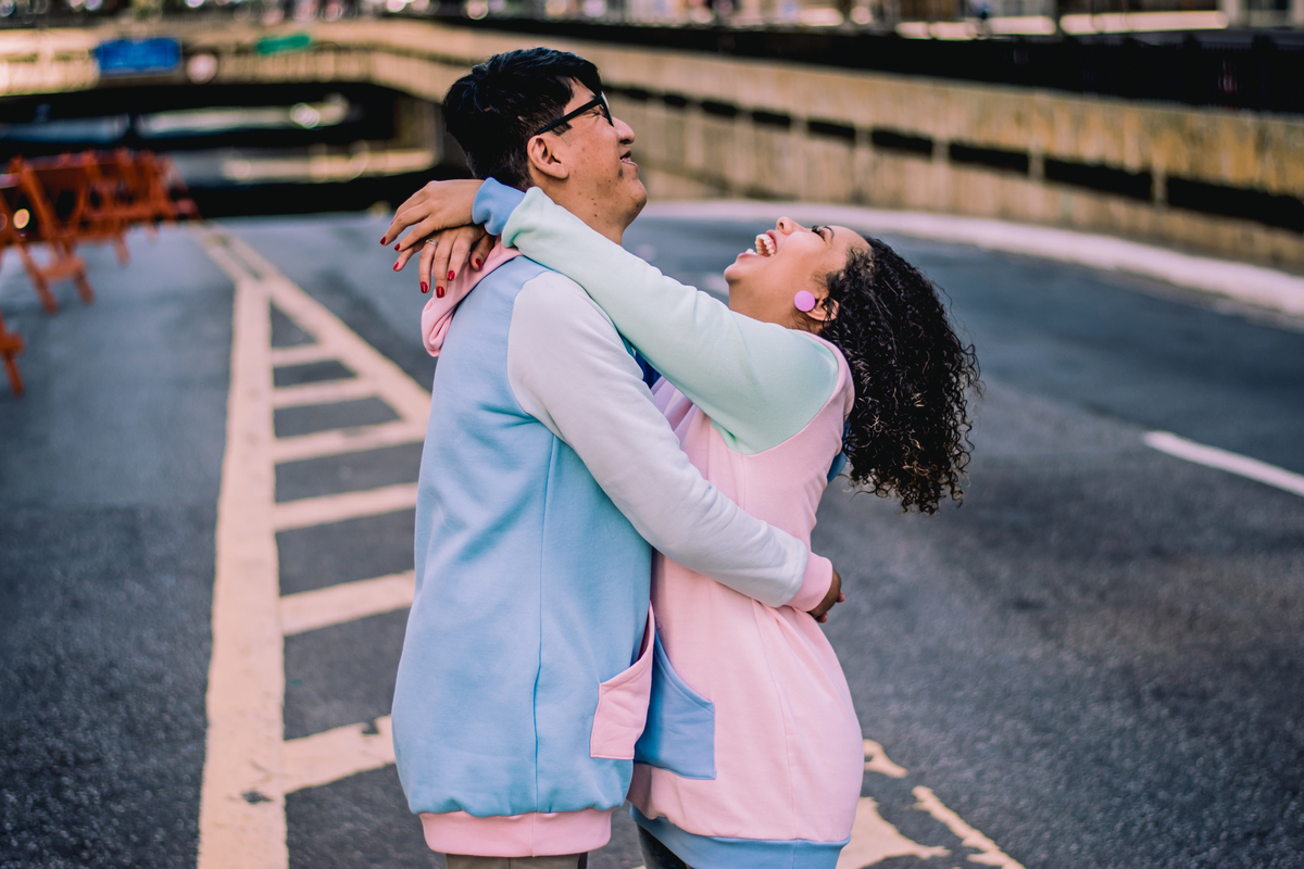 ensaio de casal moletom