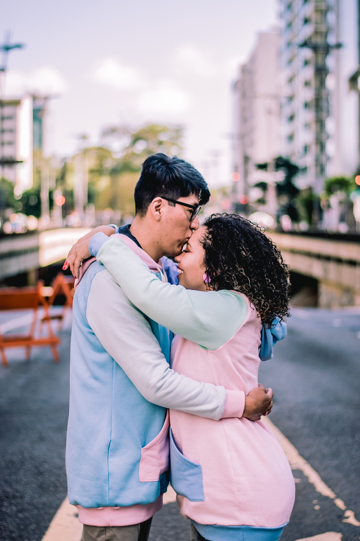 ensaio de casal no frio 