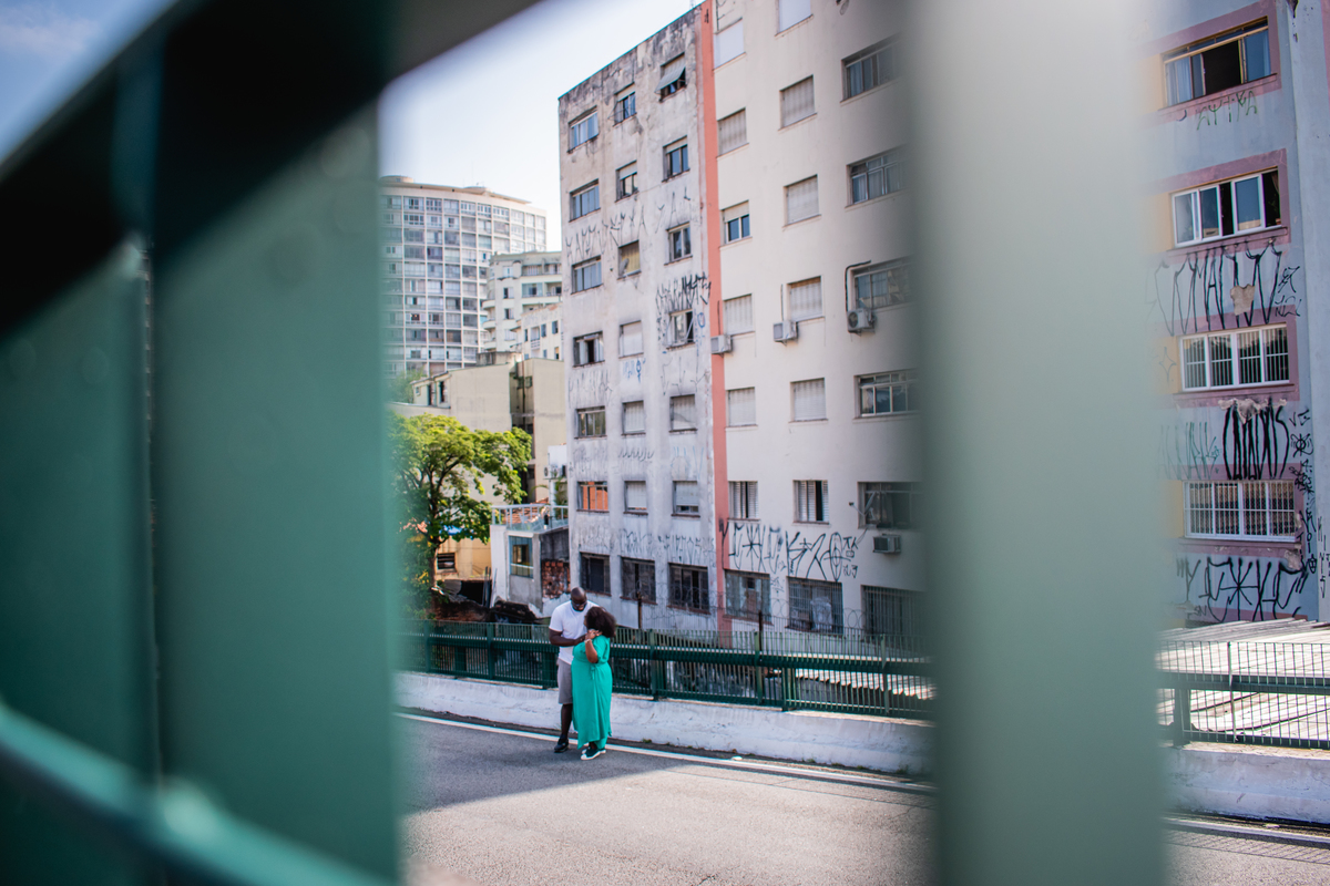 ensaio de casal na rua 