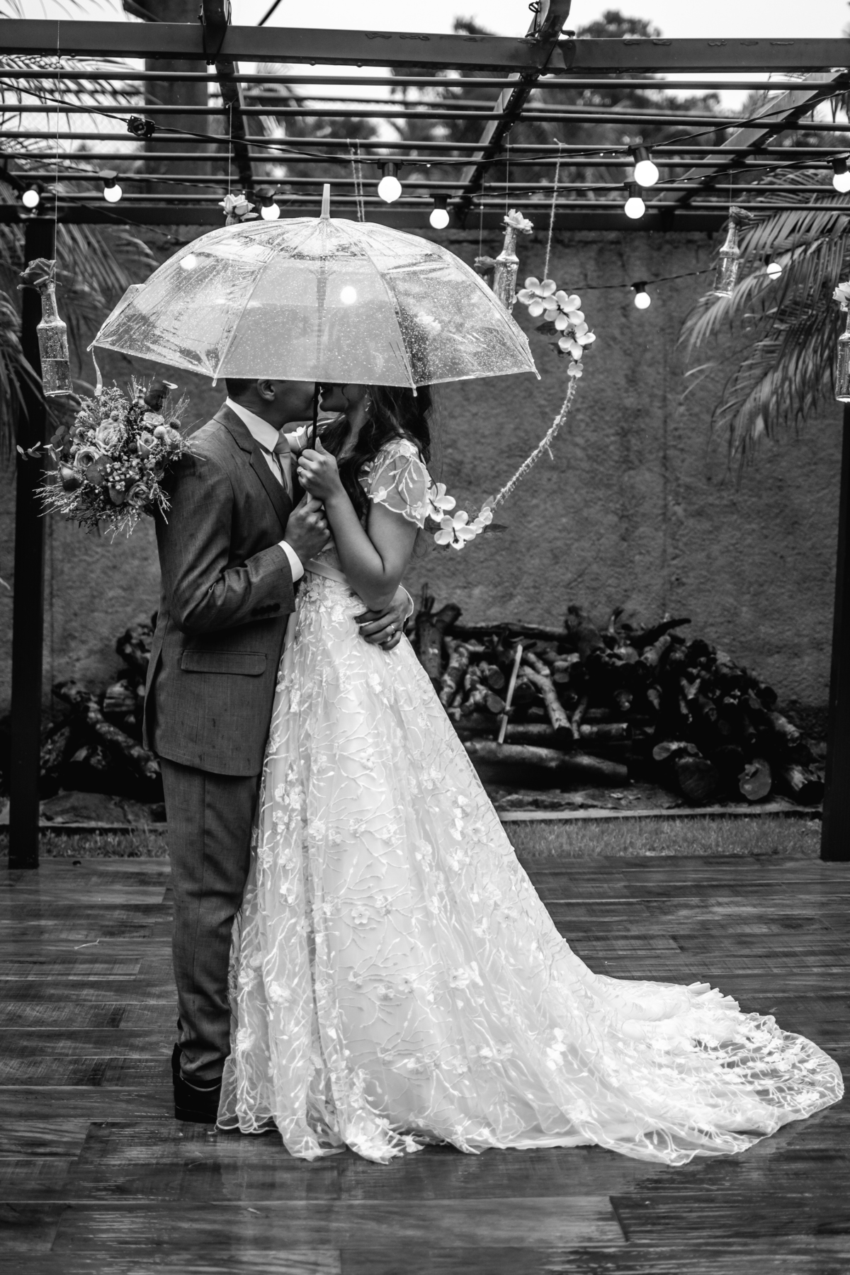 guarda chuva de casamento