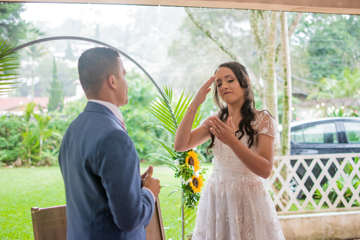 casamento em lingua de sinais 