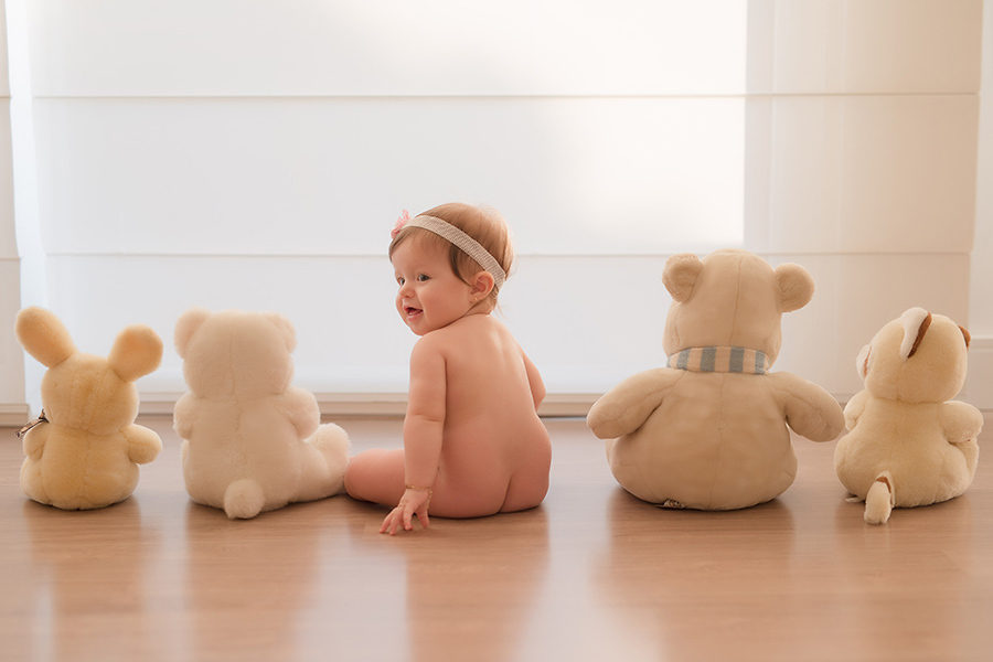 bebe de costas pelado com ursinhos  em Caxias do Sul