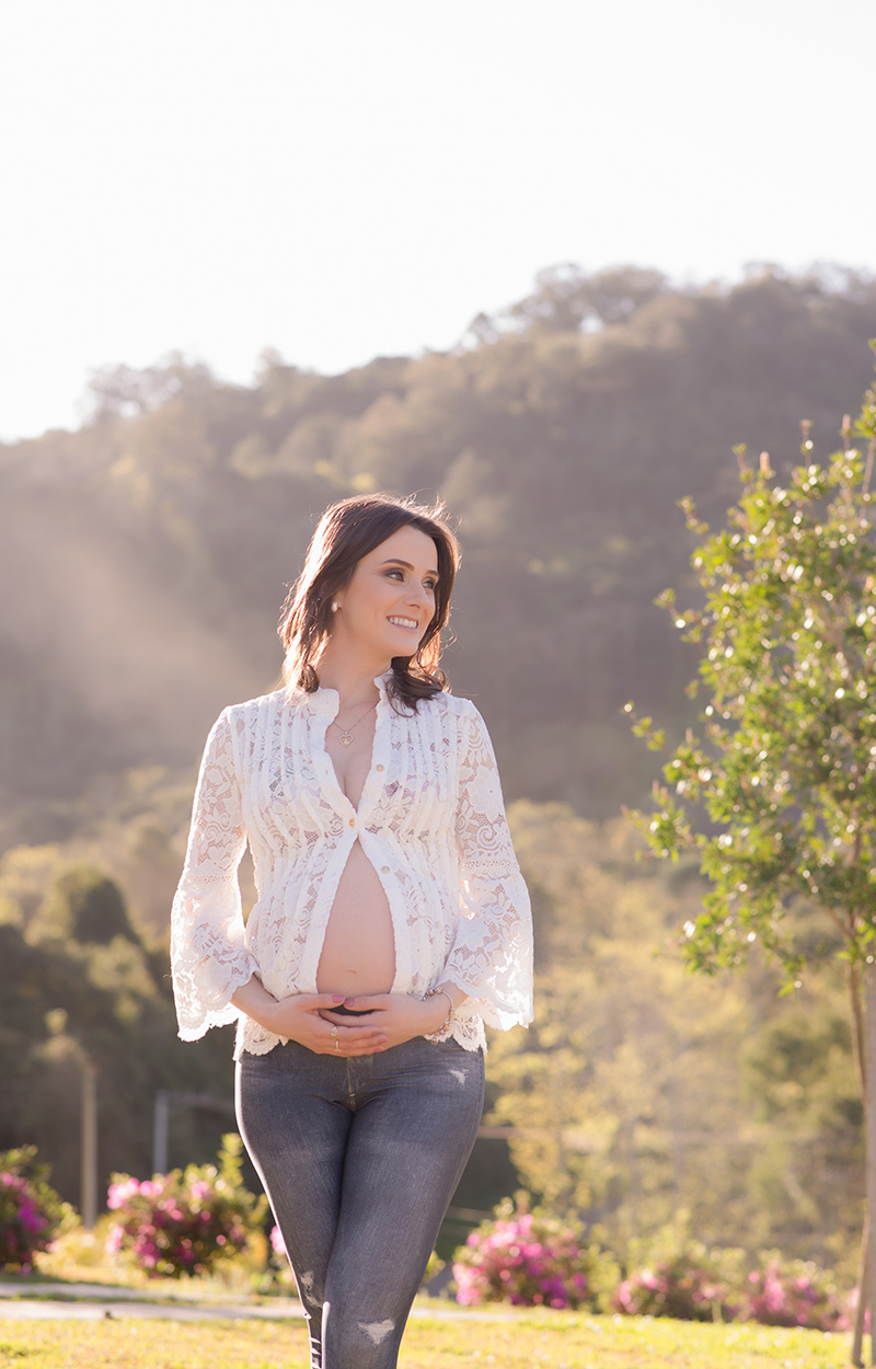 fotografia de gestante caxias do sul Morgana Perini; gestante com barriga a mostra 