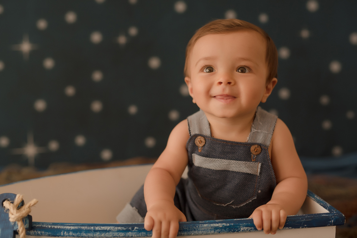 foto de bebe em caxias do sul fotografa morgana perini bebe em barquinho azul