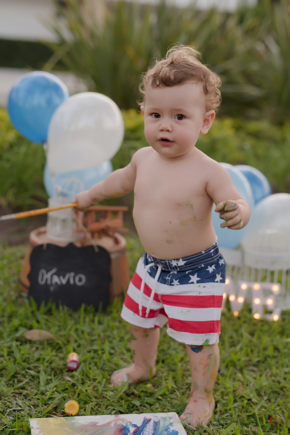 foto de familia em caxias do sul fotografa morgana perini bebe com balões
