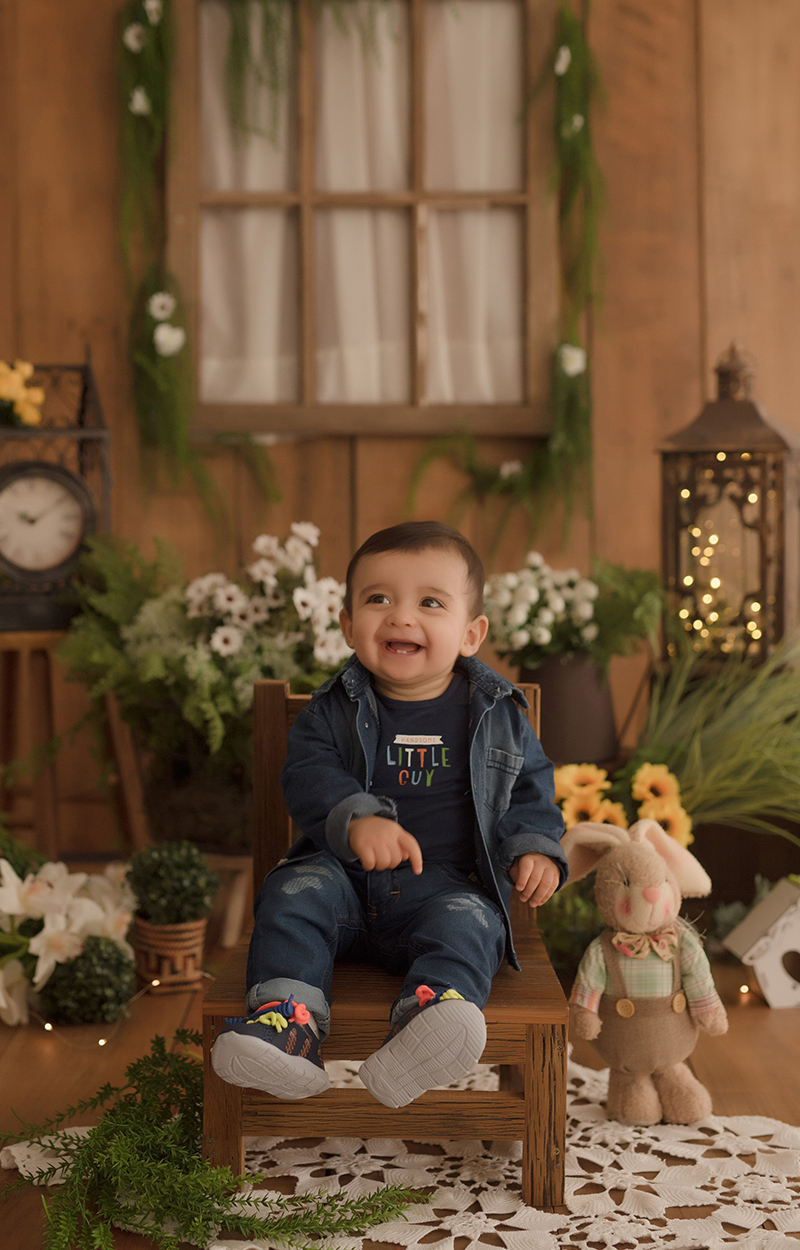 foto de bebe em caxias do sul fotografa morgana perini bebe em cenario de pascoa