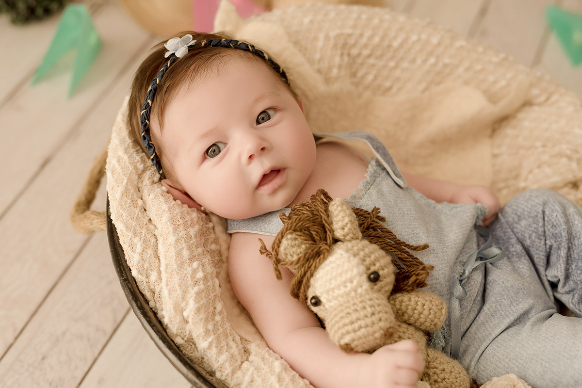 foto de bebe em caxias do sul fotografa morgana perini bebe com cavalo de croche