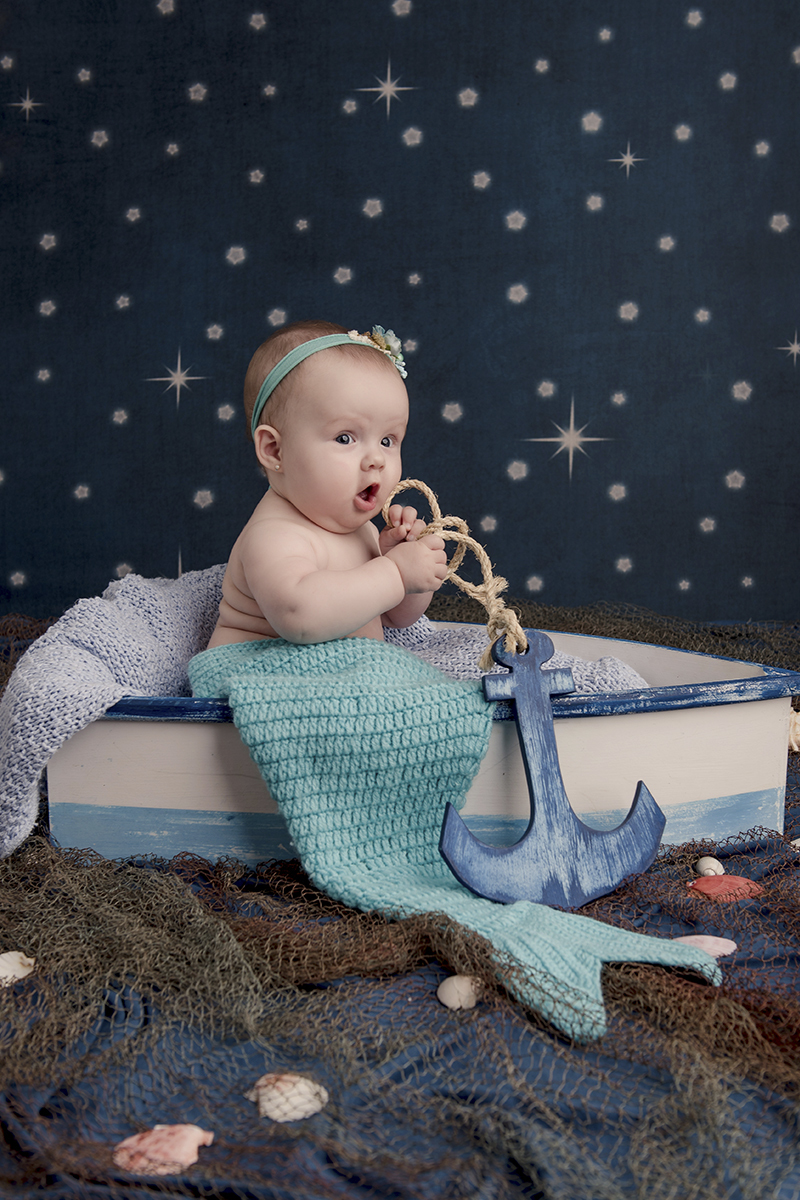 Foto de bebe em caxias do sul fotografa morgana perini sereia com ancora