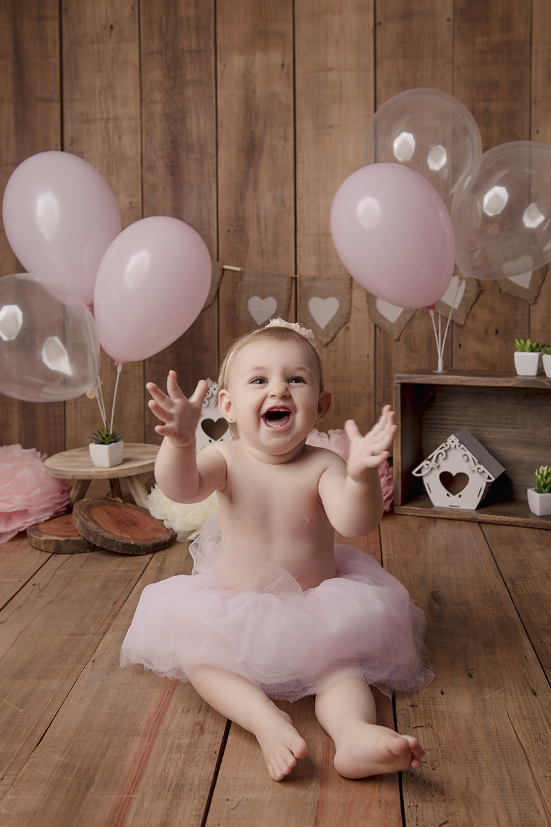 Foto de bebe em caxias do sul fotografa morgana perini bebe sorrindo rosa