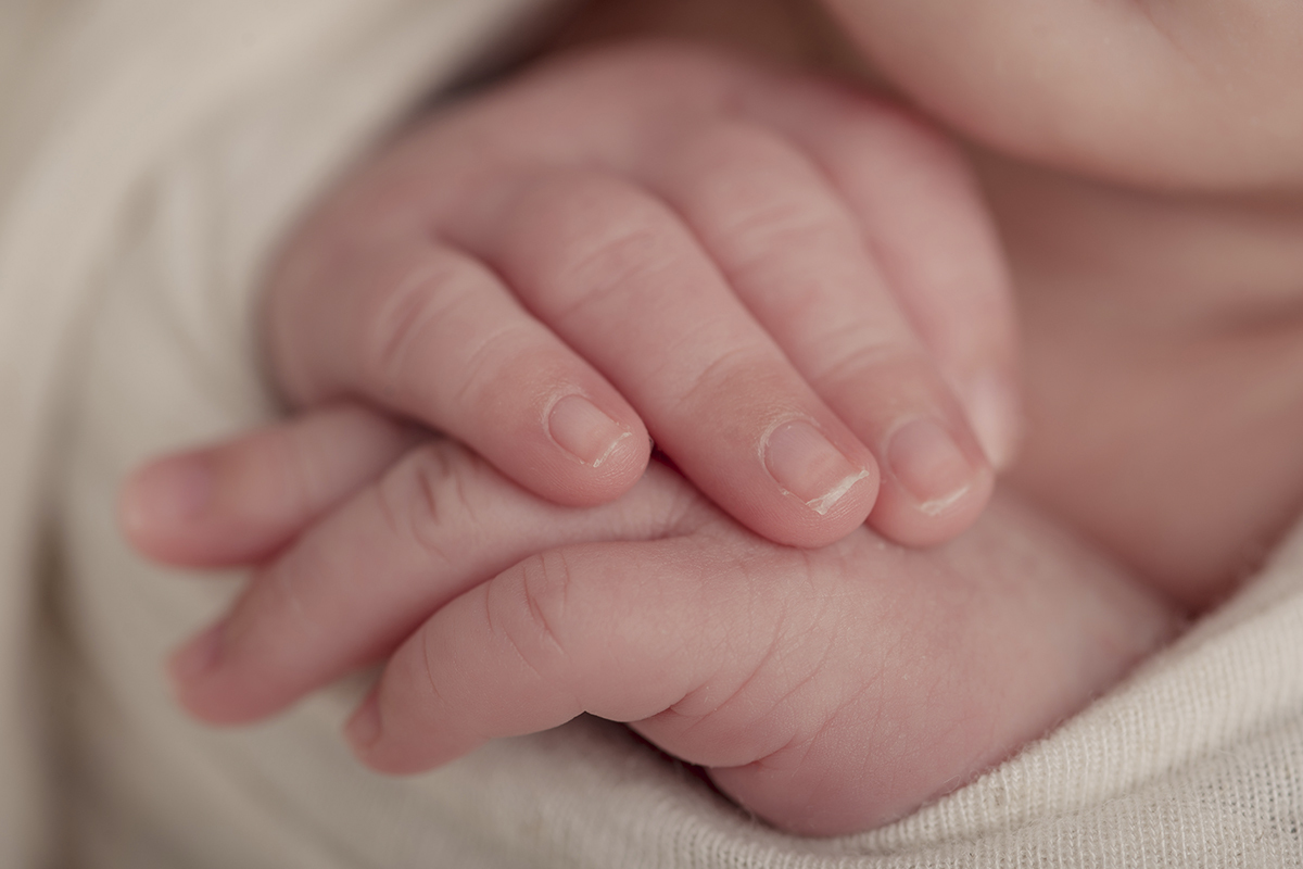 Foto newborn em caxias do sul fotografa morgana perini maos pequenas detalhe