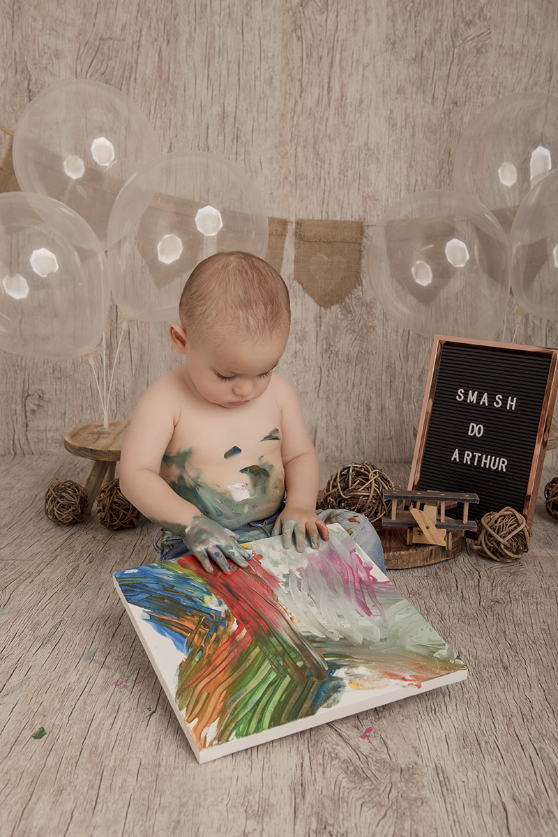 Foto de smash em caxias do sul fotografa morgana perini bebe tinta