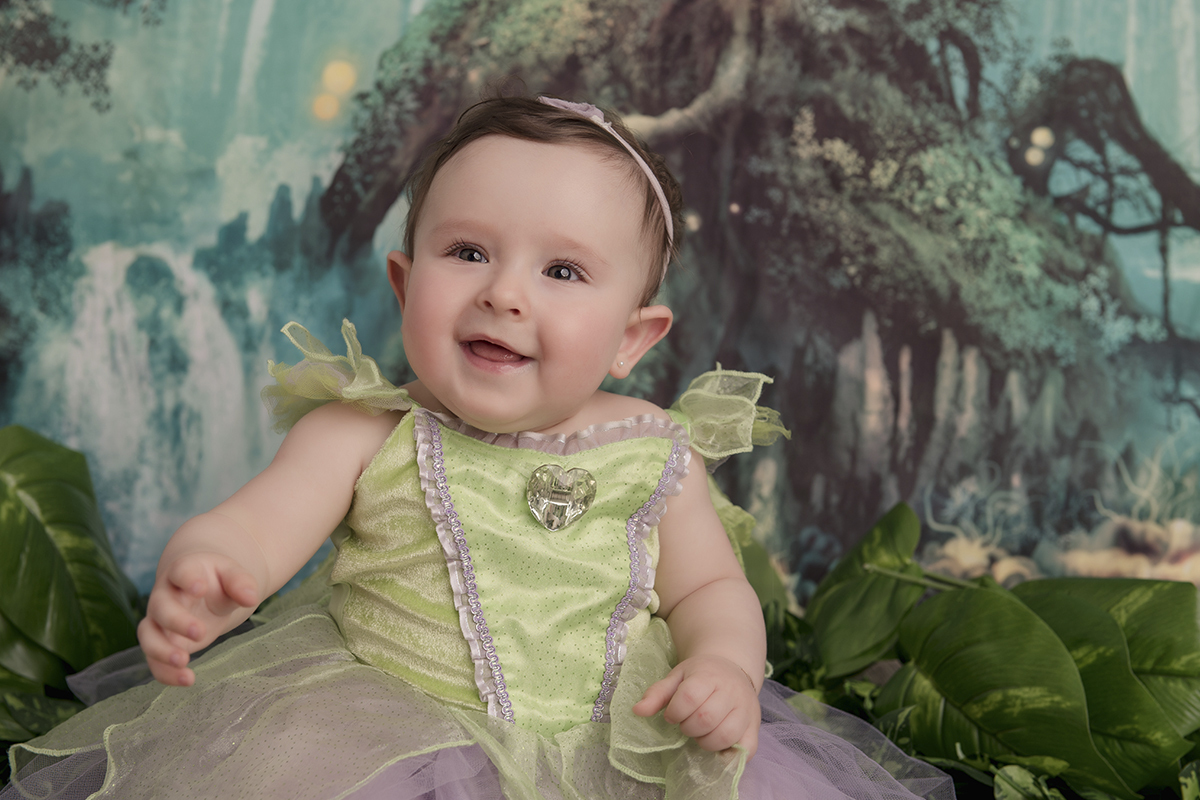Foto de bebe em caxias do sul fotografa morgana perini menina de fadinha sininho verde