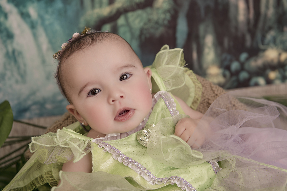 Foto de bebe em caxias do sul fotografa morgana perini menina vestida de sininho