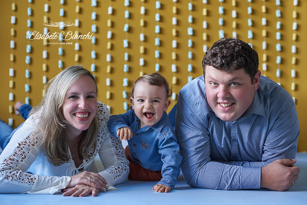 ensaio fotografia bebê 1 ano  família Caxias do Sul