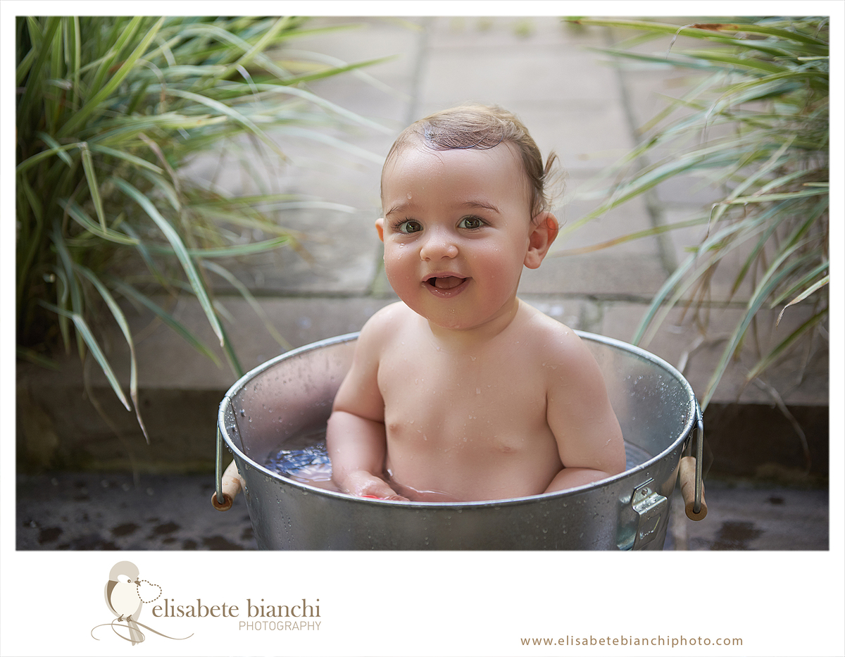 fotos 9 meses acompanhamento bebê banho fotografia Caxias do Sul