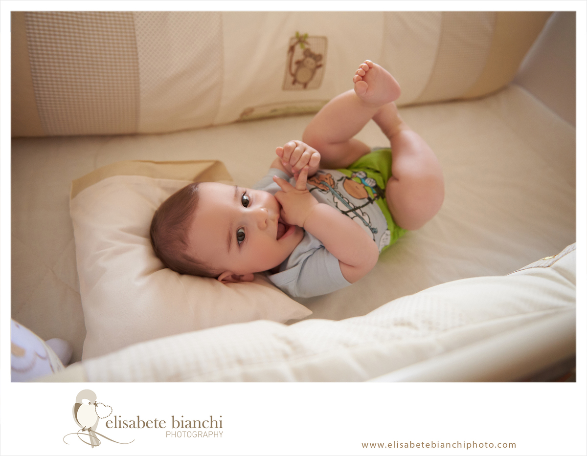 6 meses fotografia acompanhamento bebê  berço Caxias do Sul