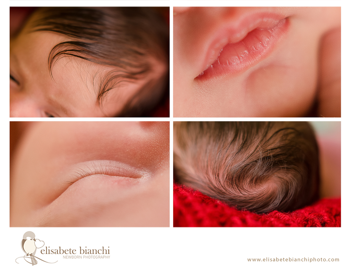 Newborn gêmeas fotografia recém-nascidos em casa no domicílio Caxias do Sul detalhes