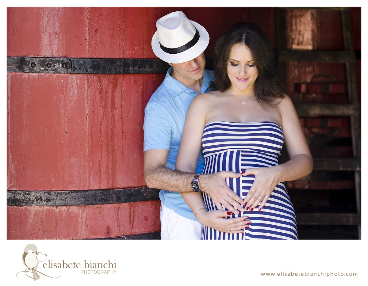 Ensaio gestante sessão externa restaurante merceretto Caxias do Sul cantina