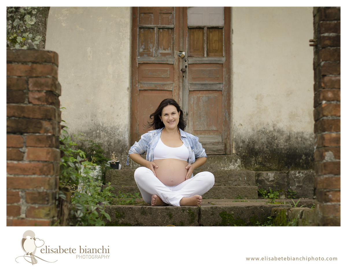 Ensaio Gestante sessão fotográfica gestação gêmeos estação férrea Caxias do Sul 