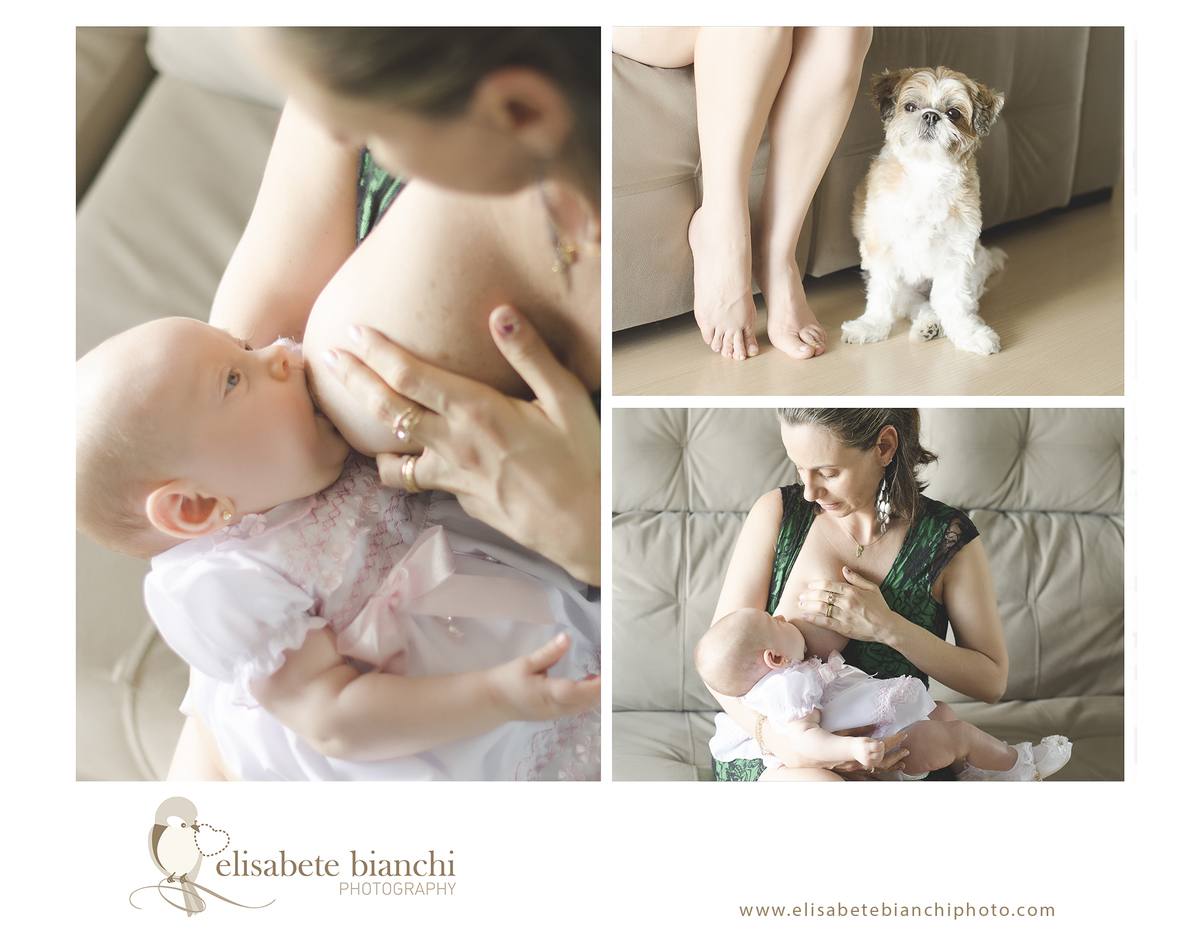 Sessão 3 meses ensaio fotográfico bebê no domicílio em casa Caxias do Sul amamentação