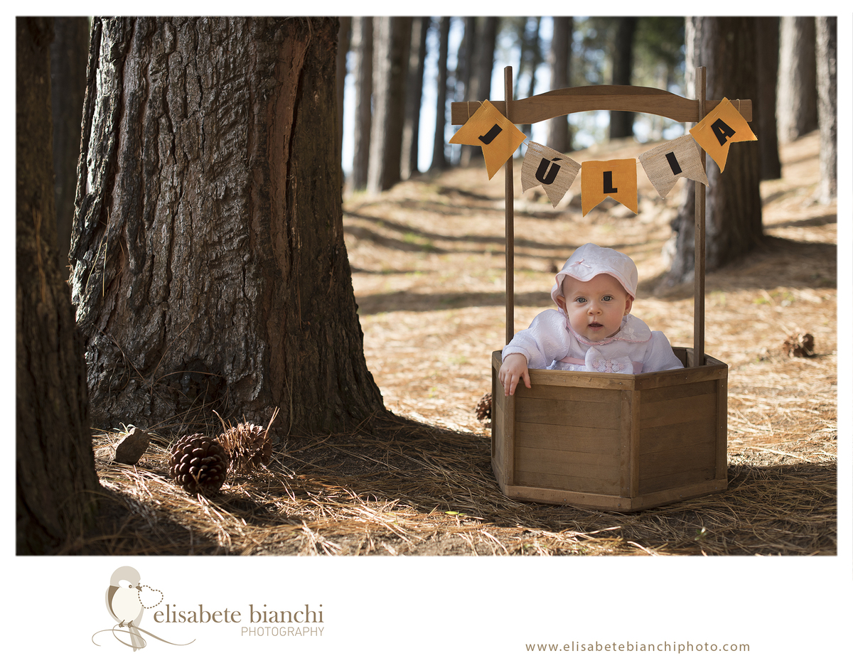 Sessão 6 meses ensaio fotográfico de bebê em externa Caxias do Sul