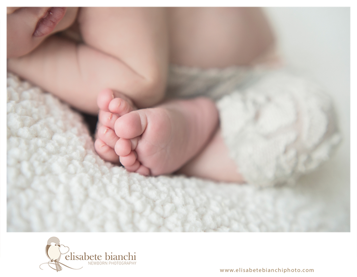 Detalhes do recém-nascido pés ensaio newborn Caxias do Sul