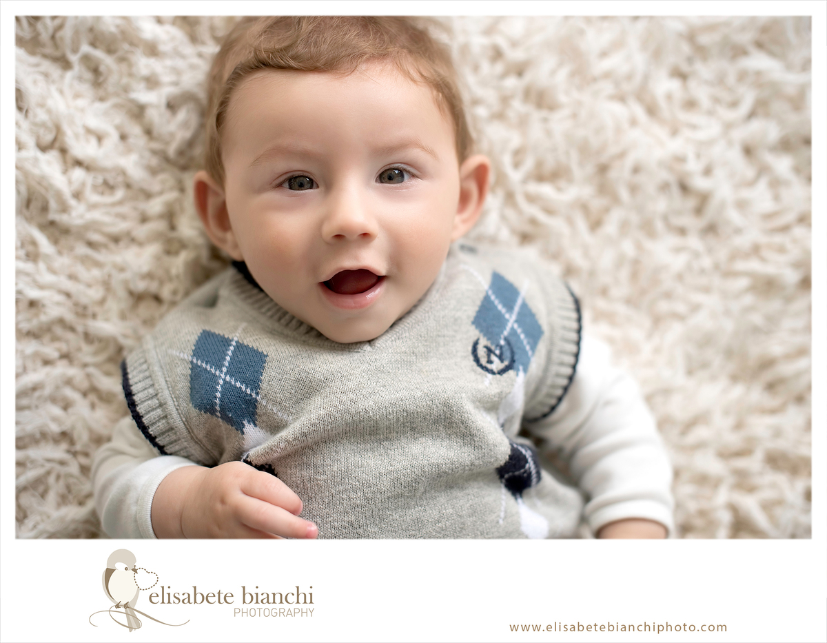 Fotos 7 meses bebê acompanhamento fotográfico semestral Caxias do Sul