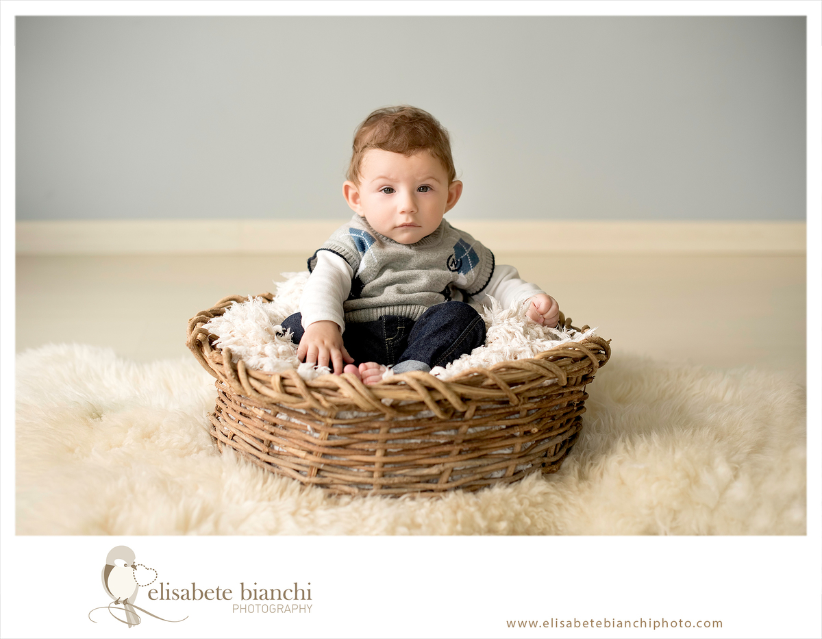 Fotos 7 meses bebê acompanhamento fotográfico semestral Caxias do Sul