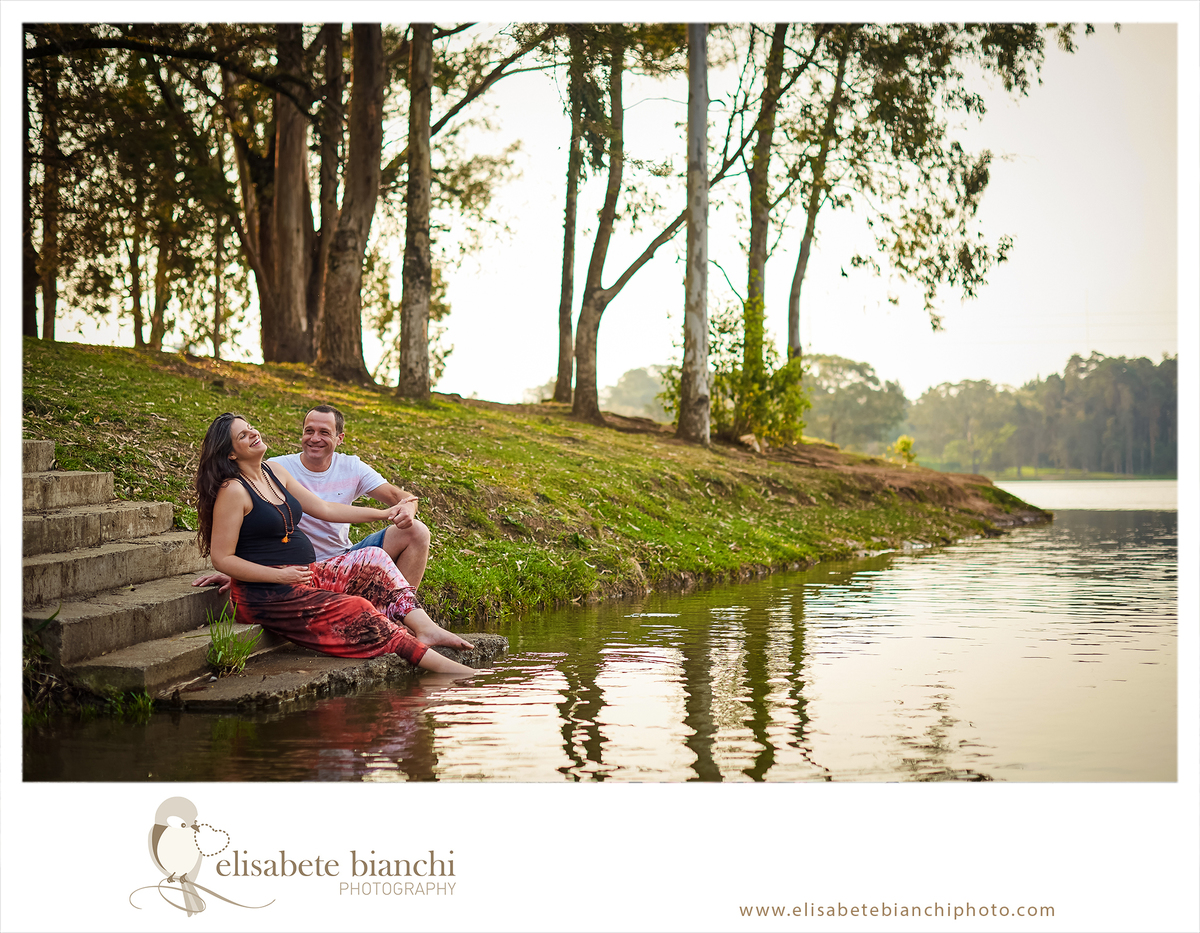 Gestação em fotos ensaio fotográfico externo Caxias do Sul conexão com a natureza