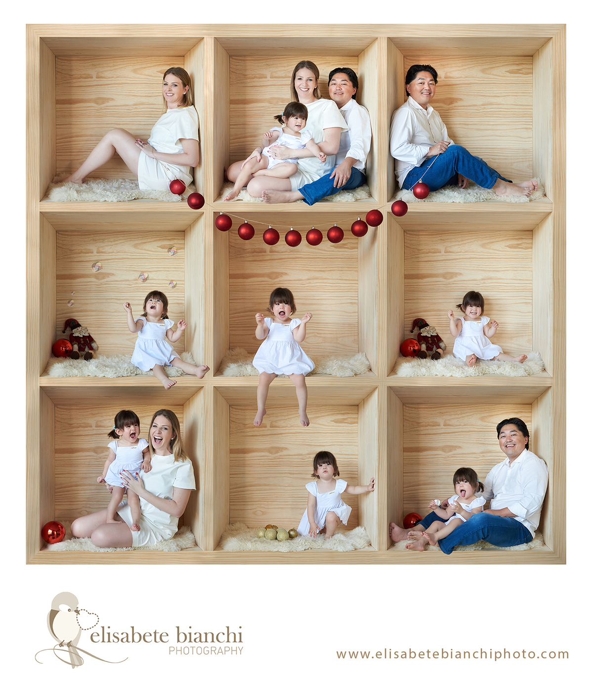Natal na caixa mini-ensaio natalino mini-sessão fotográfica de natal Caxias do Sul