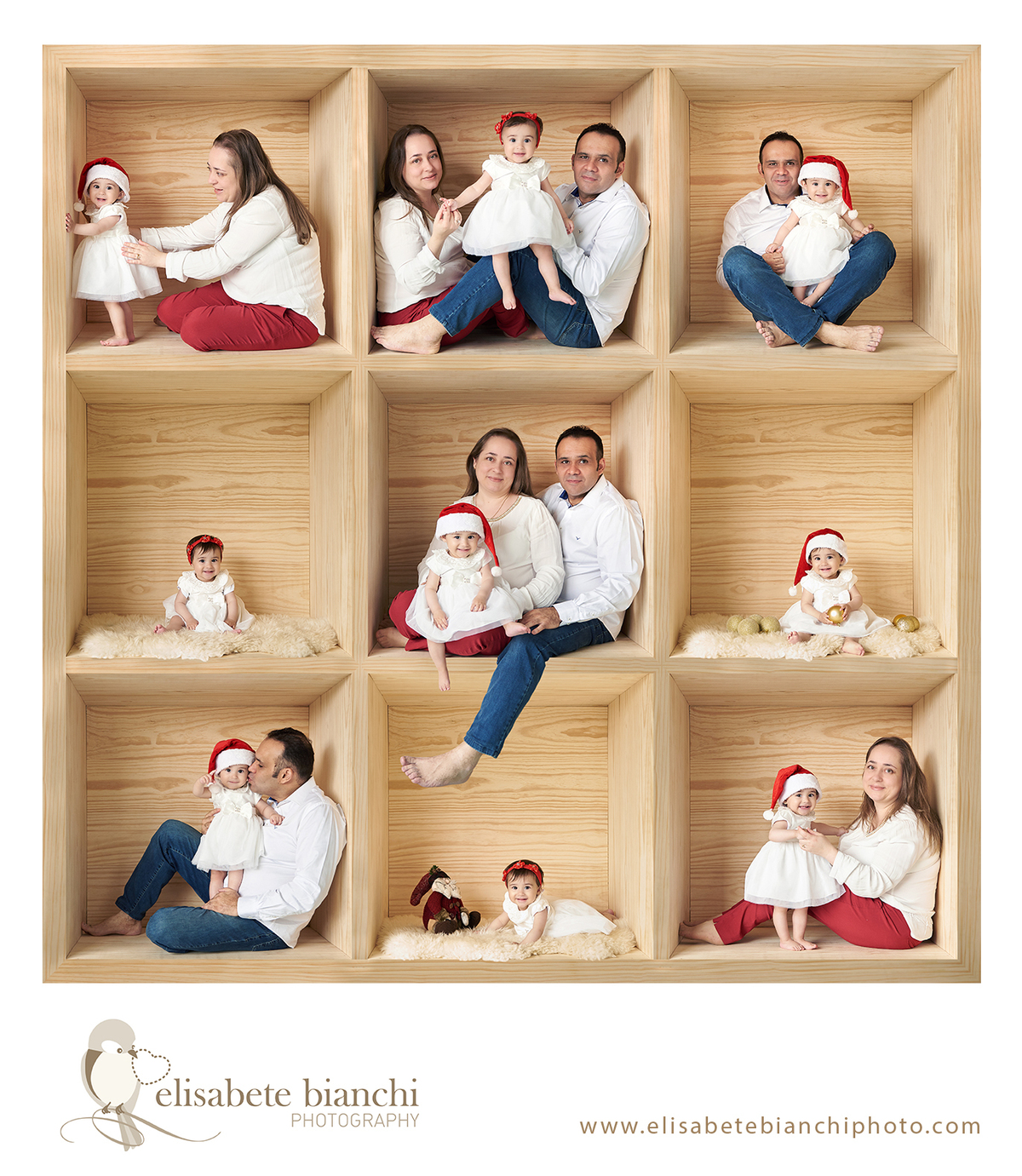 Natal na caixa mini-ensaio natalino mini-sessão fotográfica de natal Caxias do Sul