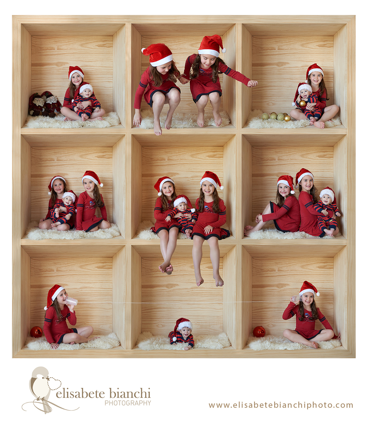 Natal na caixa mini-ensaio natalino mini-sessão fotográfica de natal Caxias do Sul