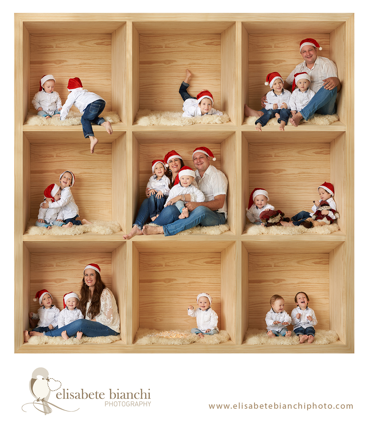 Natal na caixa mini-ensaio natalino mini-sessão fotográfica de natal Caxias do Sul