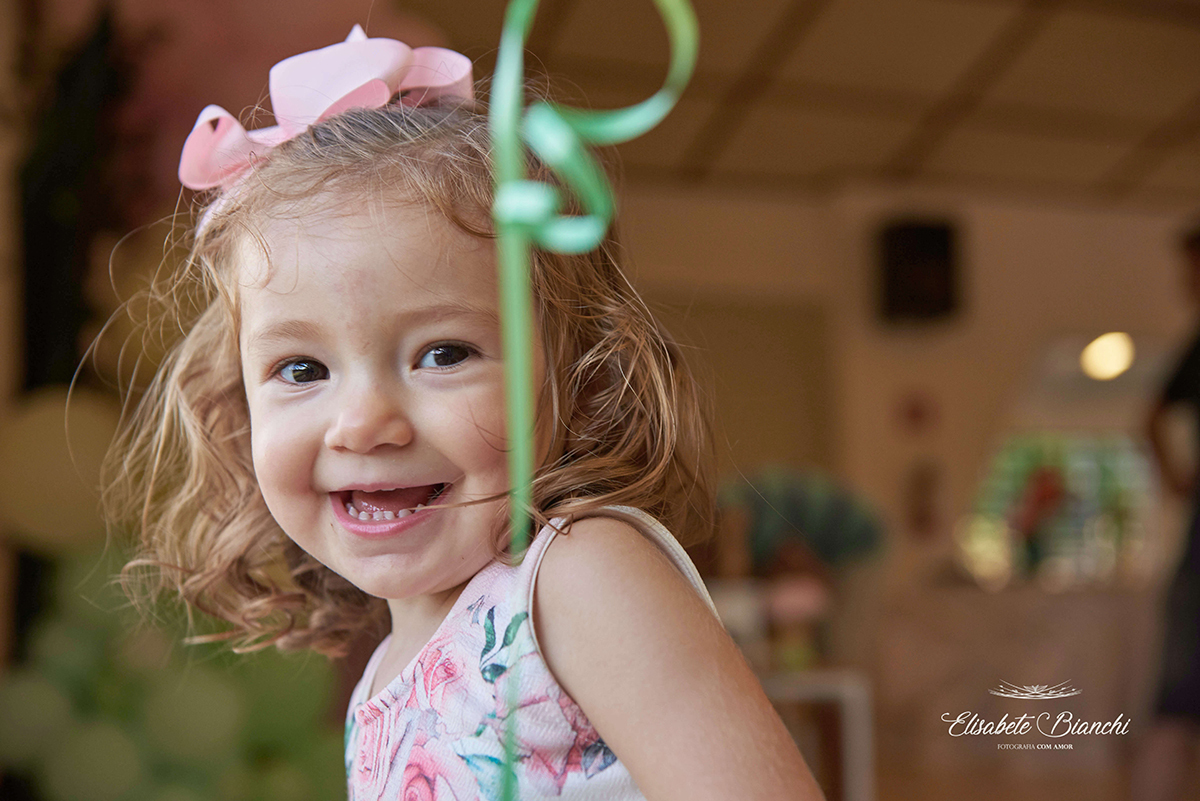 Close da aniversariante de 2 anos de idade, em Caxias do Sul.