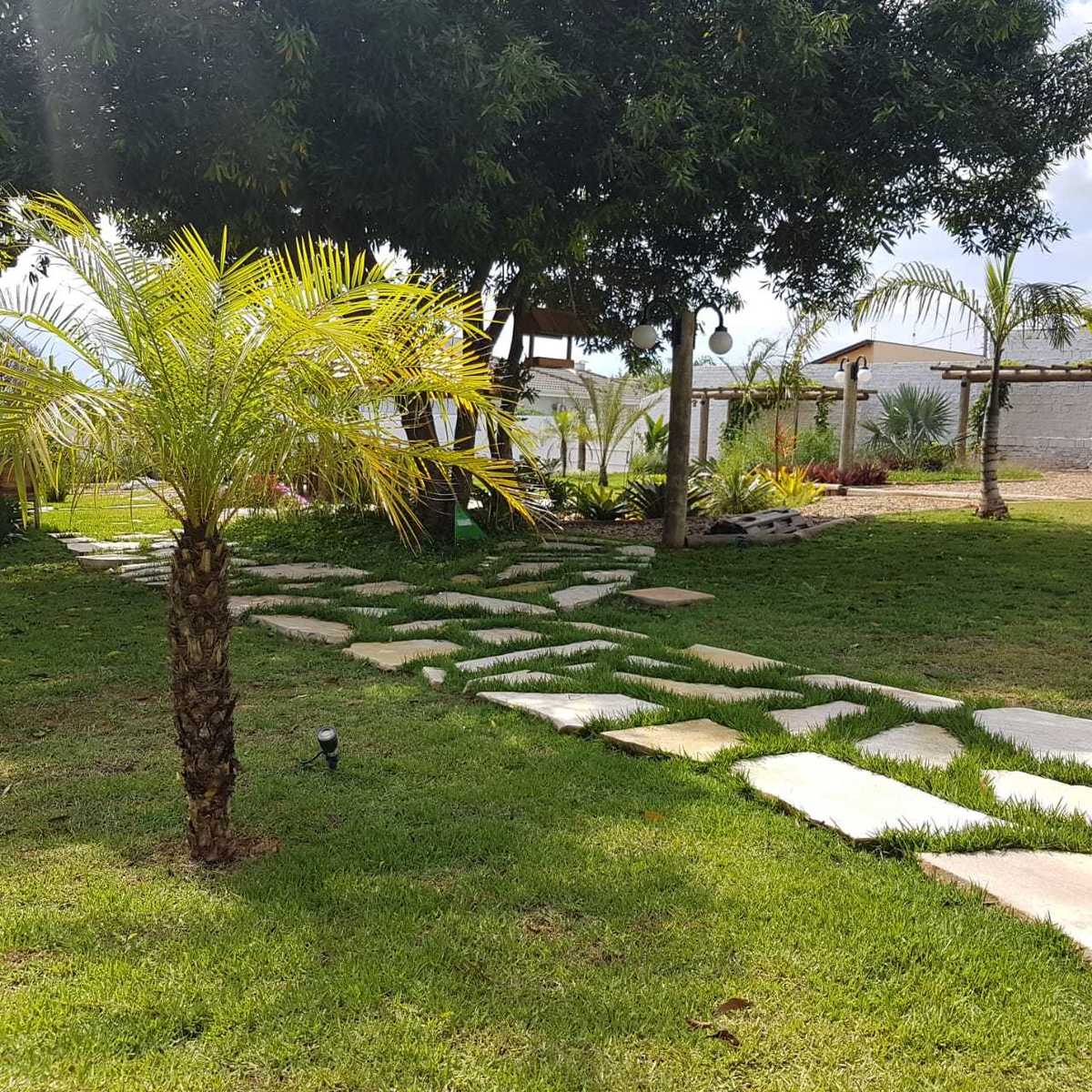 caminho de pedras em jardim 