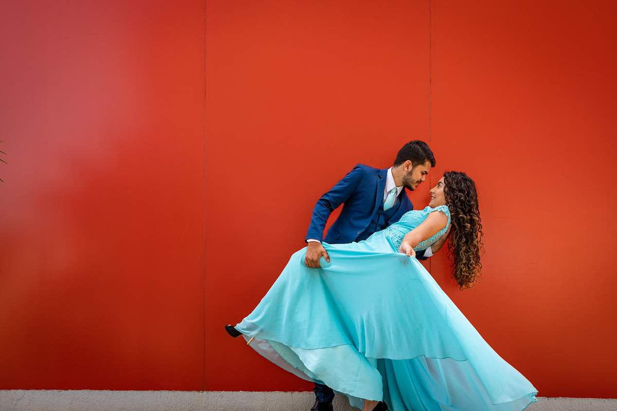 pose de ensaio de casal