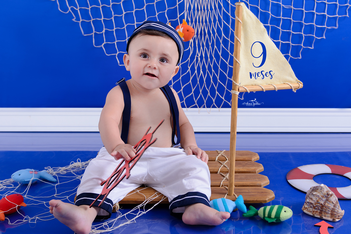 Bebê 9 meses - acompanhamento bebê 9 meses - acompanhamento bebê -ensaio bebê marinheiro