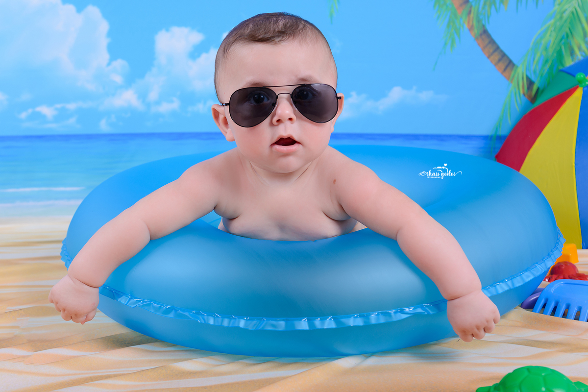 Bebê 6 meses - acompanhamento bebê 6 meses - acompanhamento bebê -ensaio bebê praia e verão