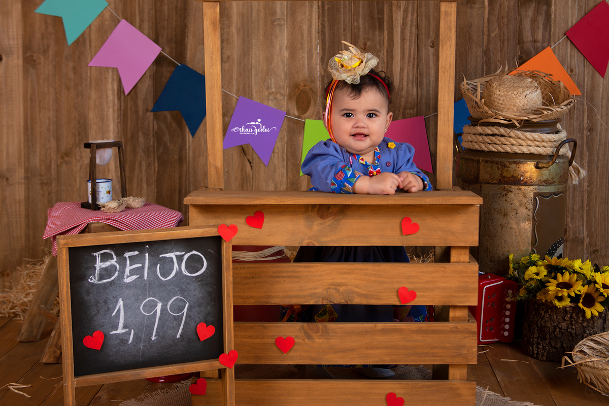 ensaio bebê 10 meses, ensaio bebê festa junina