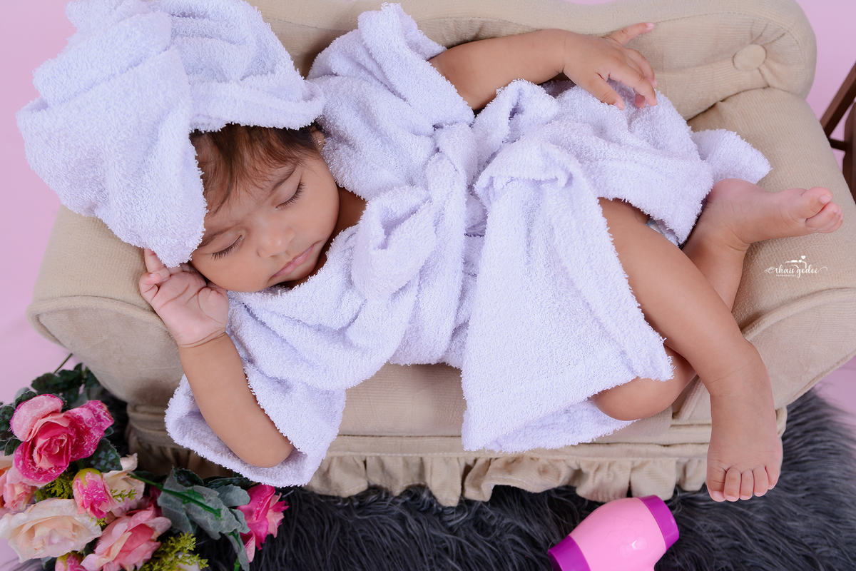 acompanheamento bebê menina 5 meses, ensaio fotográfico dia de beleza