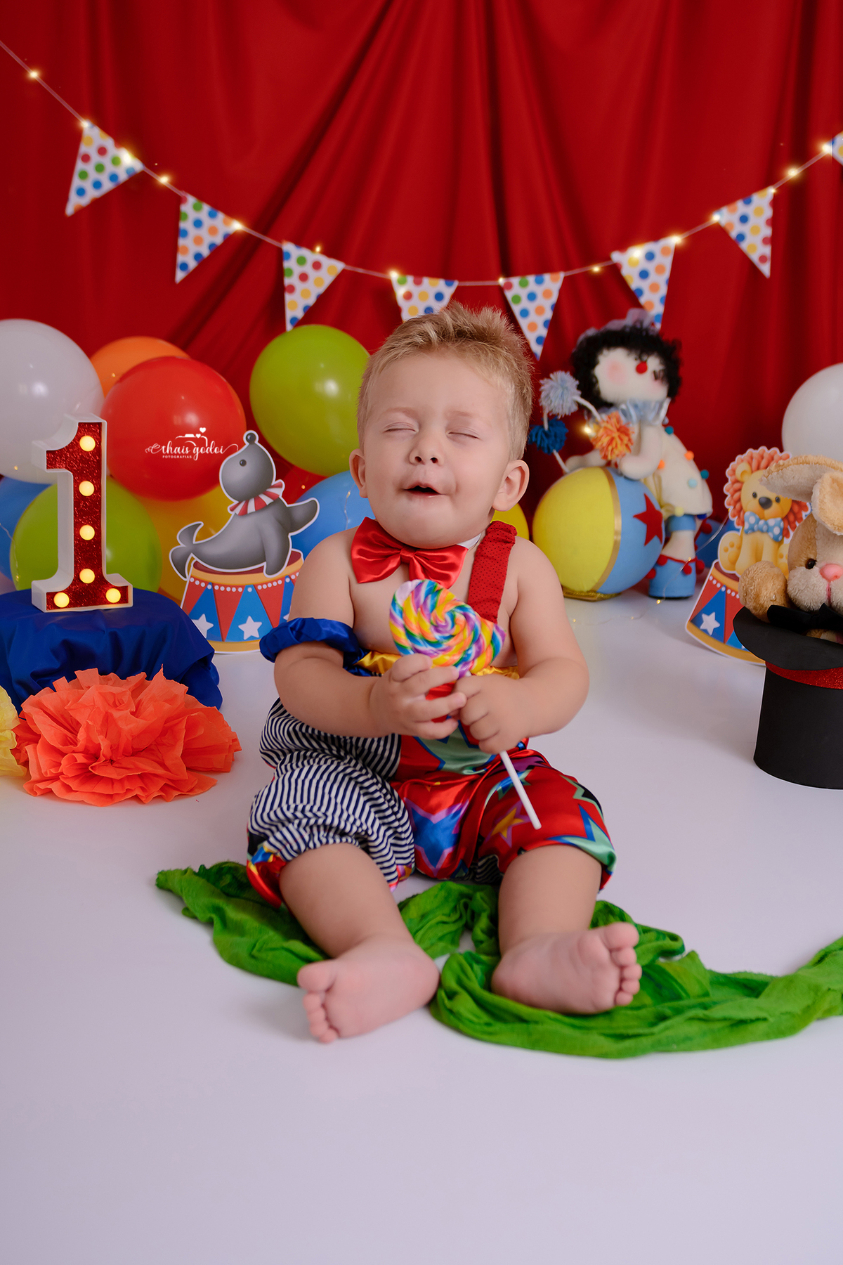 smash the cake, ensaio de 1 ano, ensaio circo, mesversário