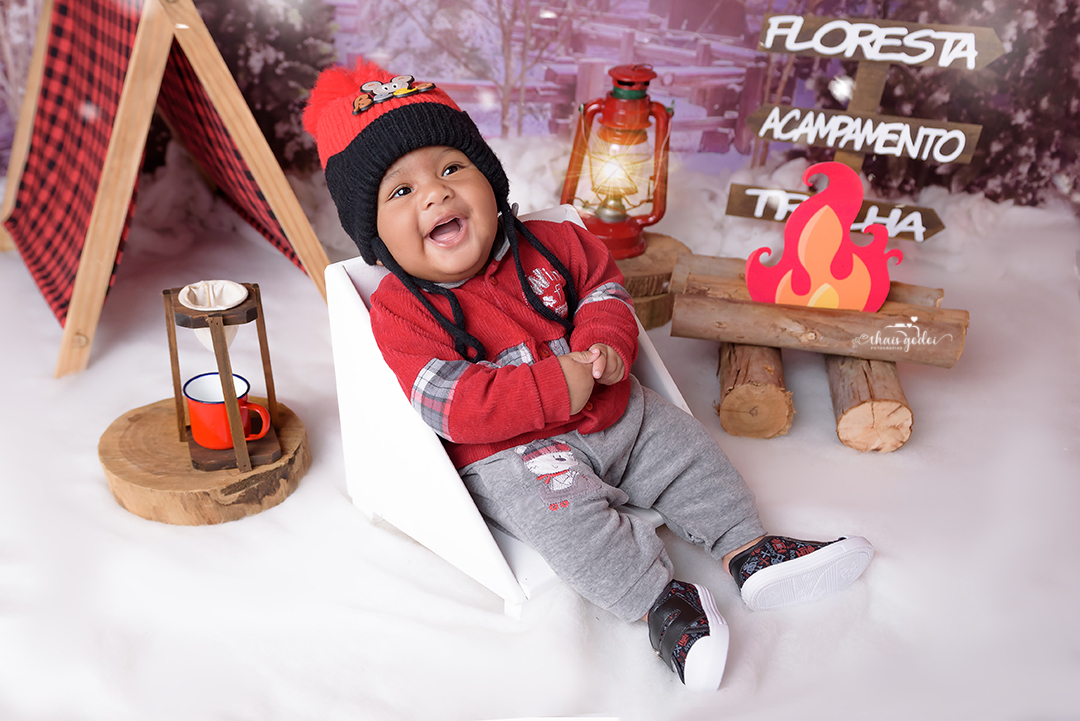 Ensaio de Inverno, mesversário menino, acompanhamento menino