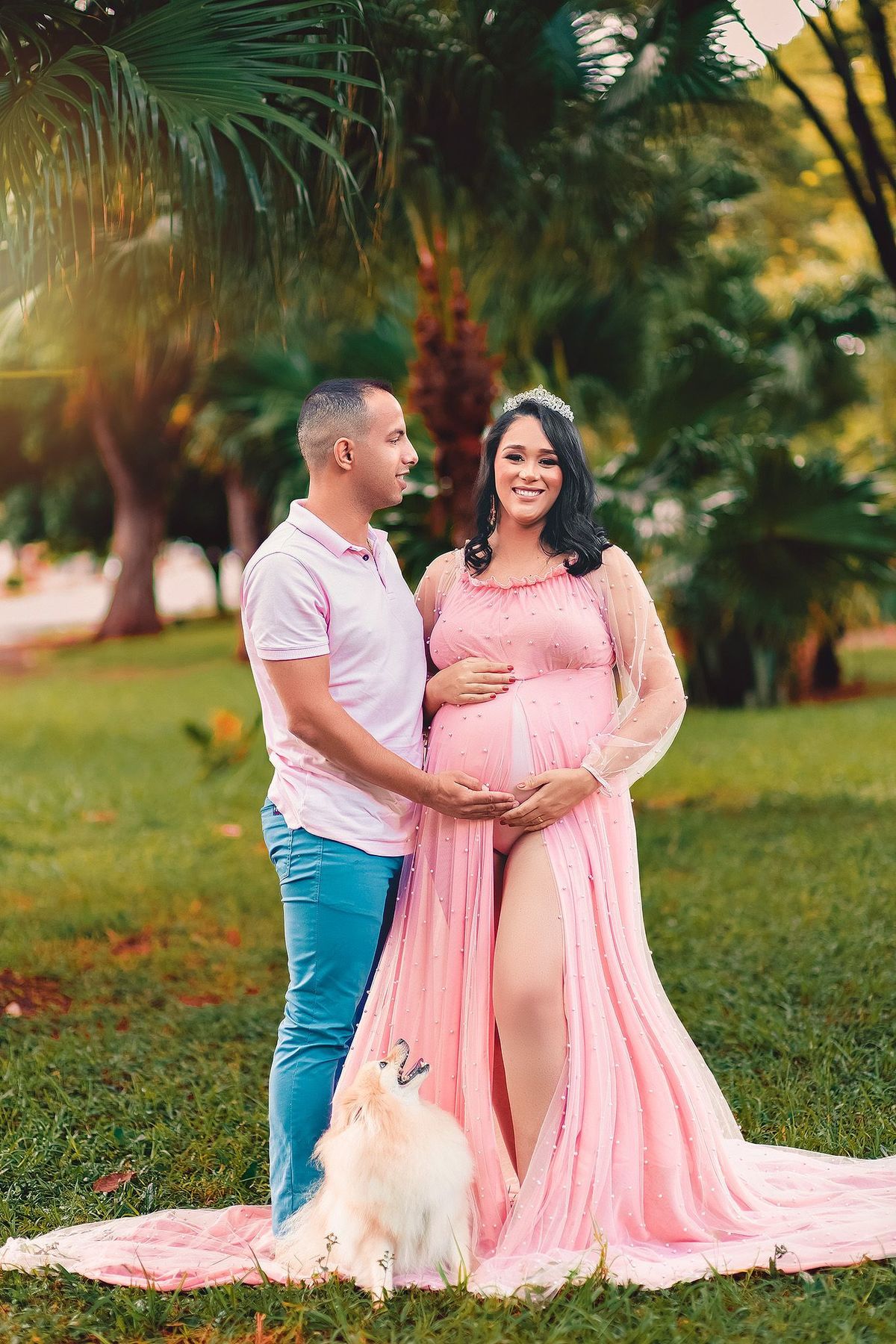 Gestante de Rosa de Pérolas, em Americana - SP