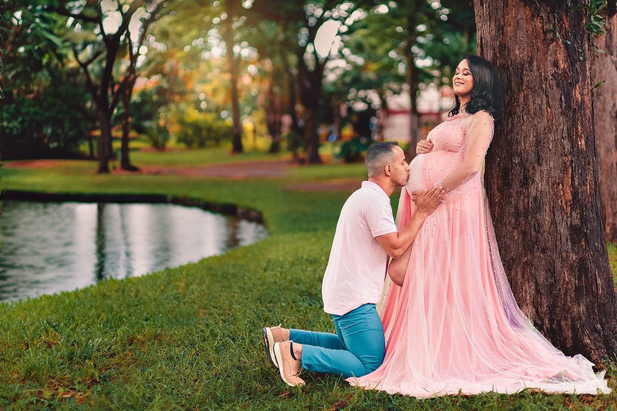 Gestante de Rosa de Pérolas, em Americana - SP