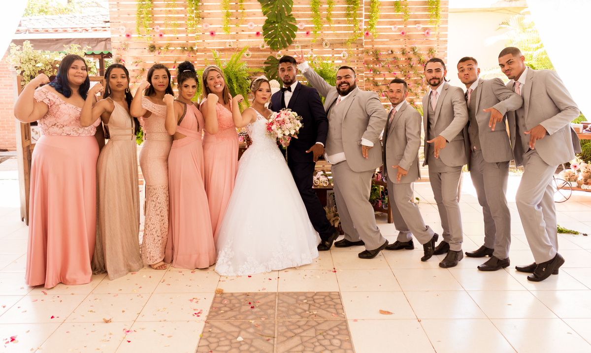 Fotografia de casamento no campo Angélica e Gabriel